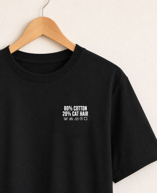 Black Cat Hair t-shirt