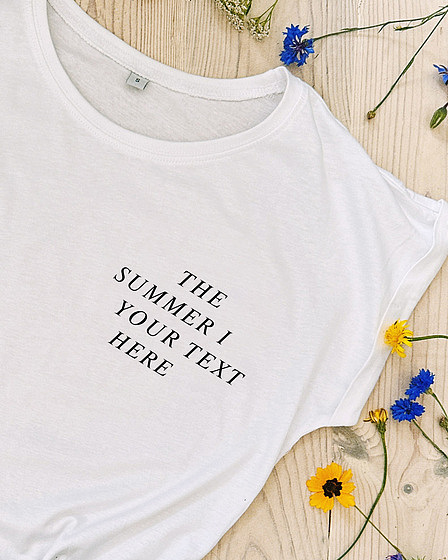 The Summer I ... - Individualisierbares T-Shirt für Damen