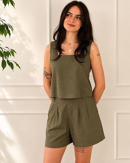 Linen Set — Khaki