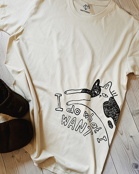 I do what I want – Katzen T-Shirt