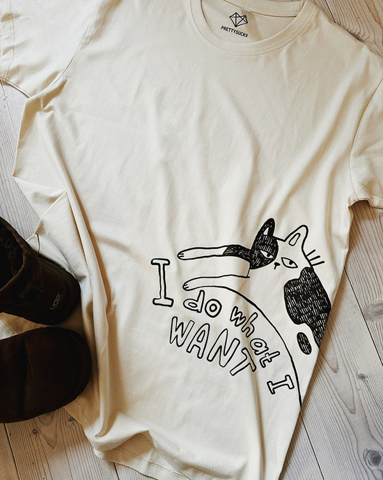 I do what I want – Katzen T-Shirt