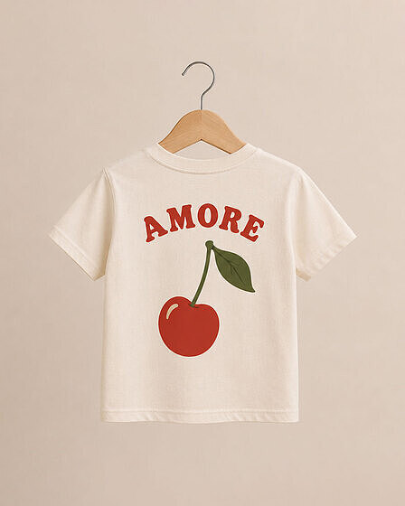 AMORE Cherry Set – Mom & Daughter - Kids T-Shirt