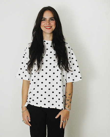Polka Dot T-Shirt — Weiß