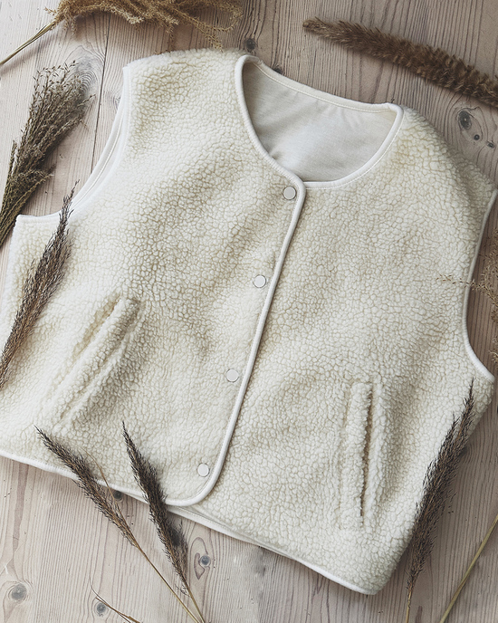 Teddyfell Weste in Off White