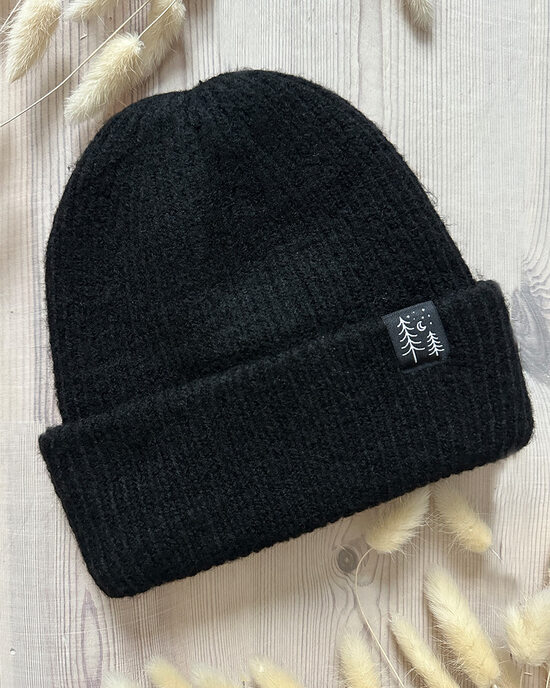 Black pinetree Beanie