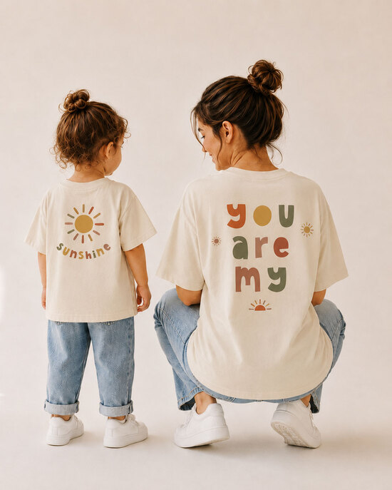 Mama & Mini Partnerlook T-Shirt – "You Are My Sunshine" - Mama