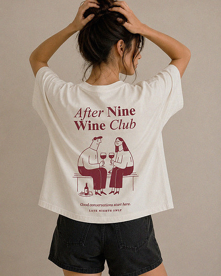 After Nine Wine Club - Boxy T-Shirt