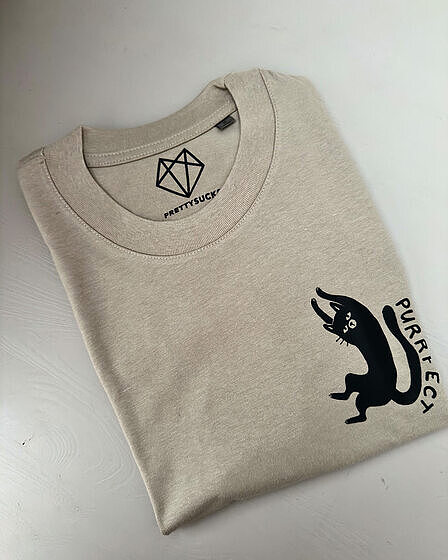 Purrfect Cat Backprint Shirt