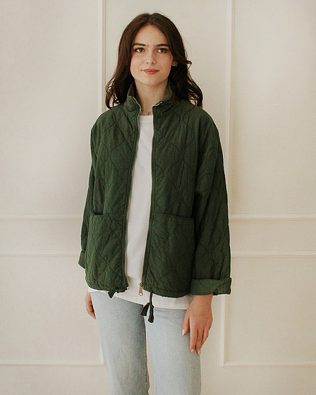 Quilted Jacket Khaki