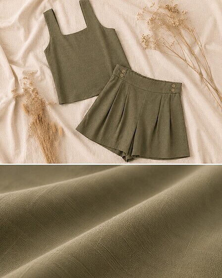 Linen Set — Khaki