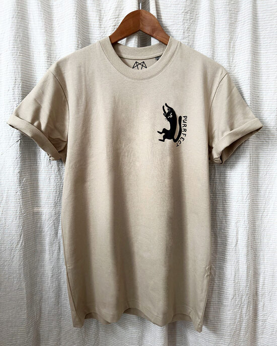 Purrfect Cat Backprint Shirt