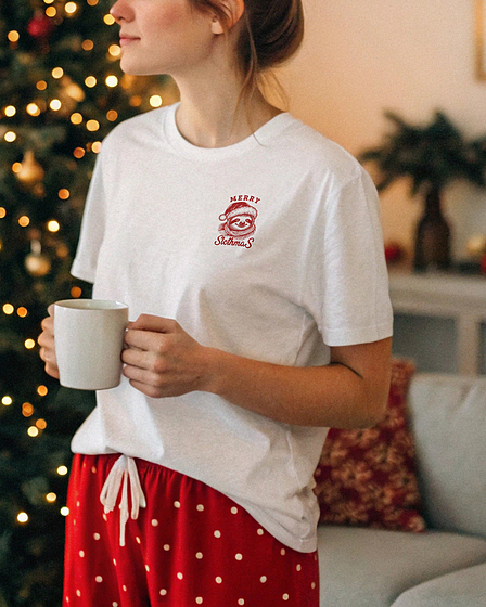 Merry Slothmas Faultier Weihnachts-T-Shirt 