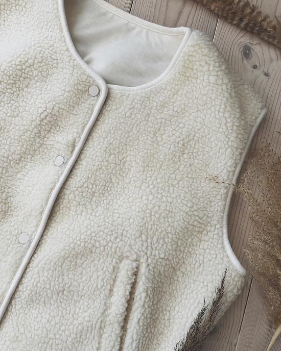 Teddyfell Weste in Off White