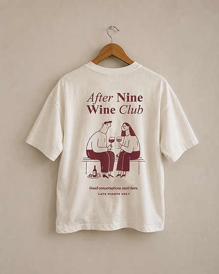 After Nine Wine Club - Boxy T-Shirt