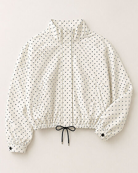 Polka Dot Set – Jacke & Shorts Weiß/Schwarz