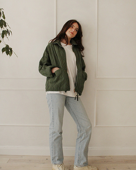 Quilted Jacket Khaki