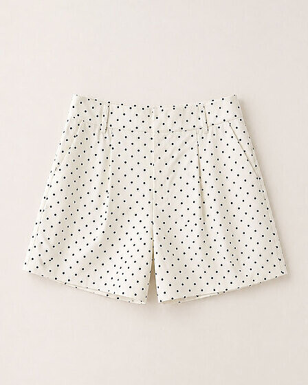 Polka Dot Set – Jacke & Shorts Weiß/Schwarz