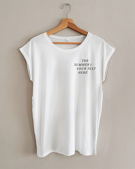 The Summer I ... - Individualisierbares T-Shirt für Damen