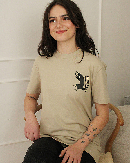 Purrfect Cat back print T-Shirt