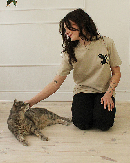 Purrfect Cat back print T-Shirt