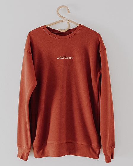 Wild Heart sweater - embroidered
