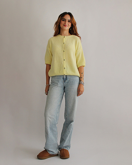 Butter Yellow Cardigan