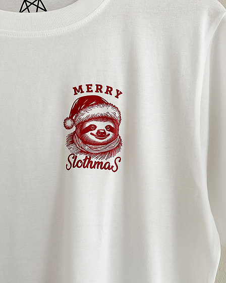 Merry Slothmas Faultier Weihnachts-T-Shirt 